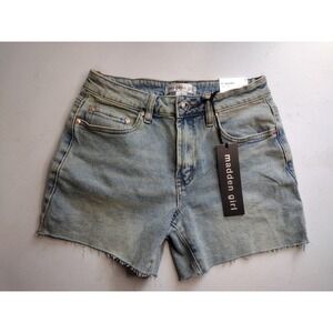 Madden Girl Womens Denim 5 inch Inseam Cutoff Shorts Size 3 Light Wash
